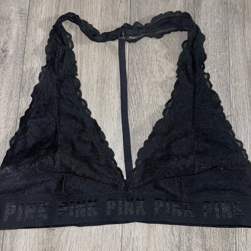 Black PINK lacy bralette